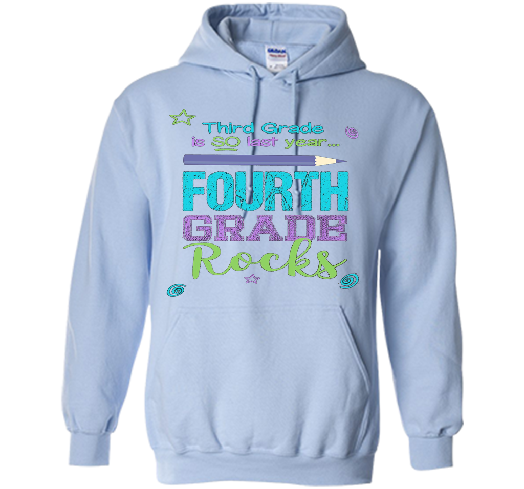 Fun Fourth Grade Rocks TShirt: 3rd Grade Is So Last Year Tee shirt Light Blue