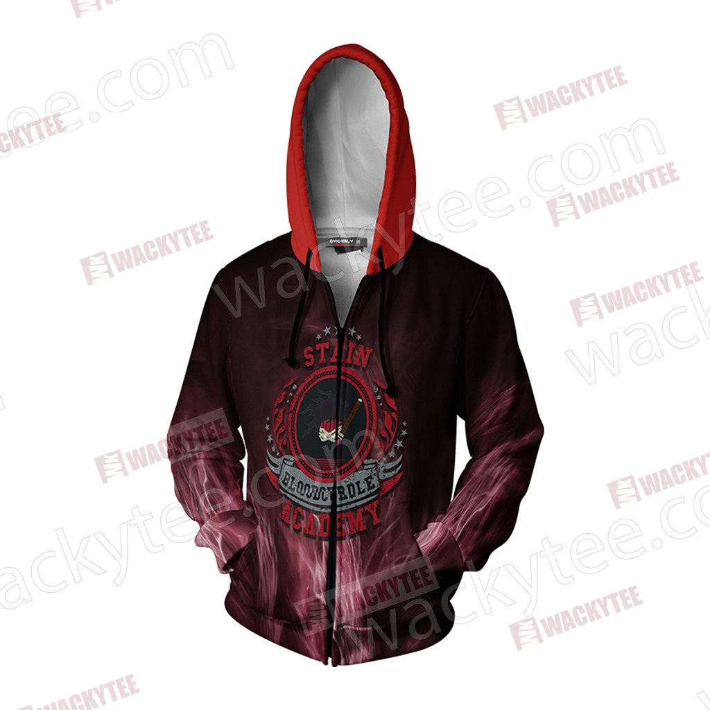 My Hero Academia Stain Bloodcurdle Academy Zip Up Hoodie