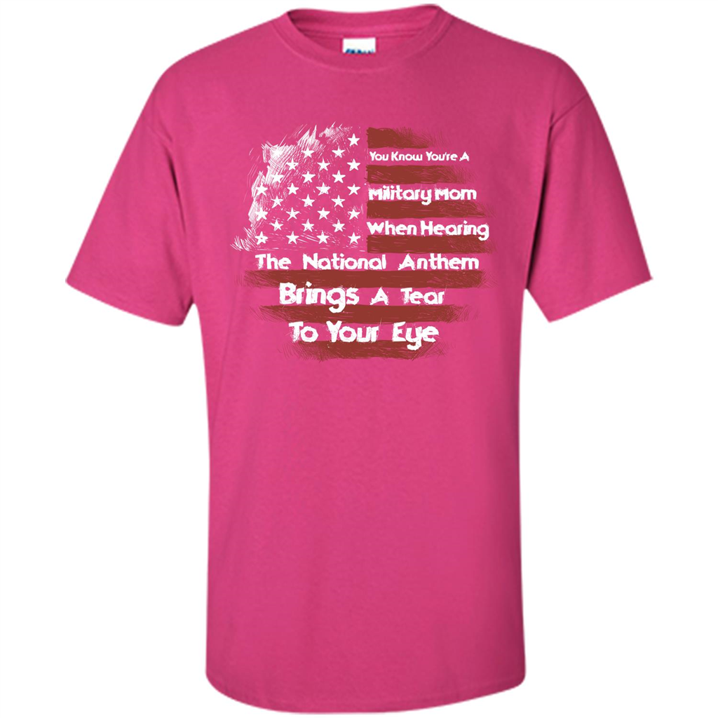 Military Mom. You Know You're A Military Mom When T-shirt Heliconia