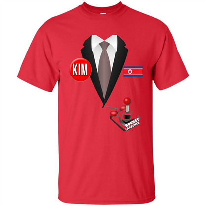 North Korea Halloween T-Shirt Rocket Launcher Red