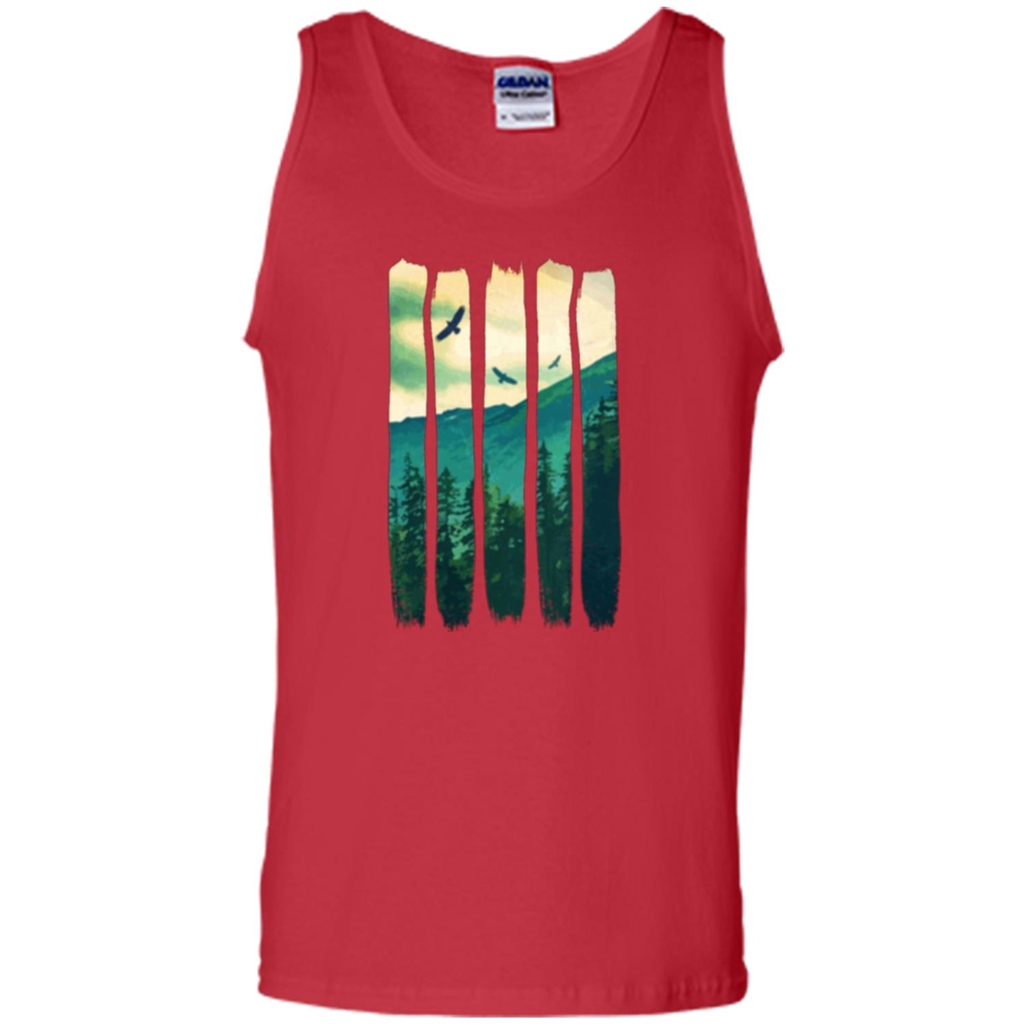 Vintage Mountain T-shirt Red