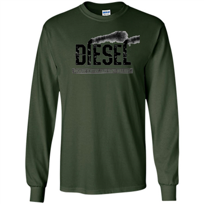 Diesel Rolling Coal T-Shirt Black Smoke Lifted Truck T-Shirt Forest Green