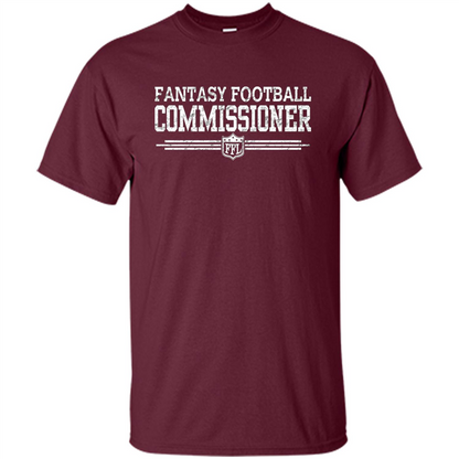 Vintage Fantasy Football Commissioner T-shirt Maroon