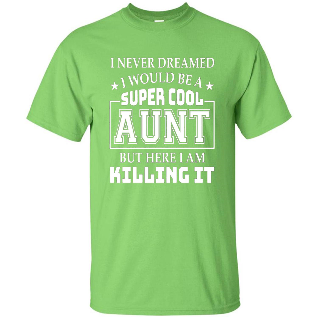 Super Cool Aunt T-shirt Lime