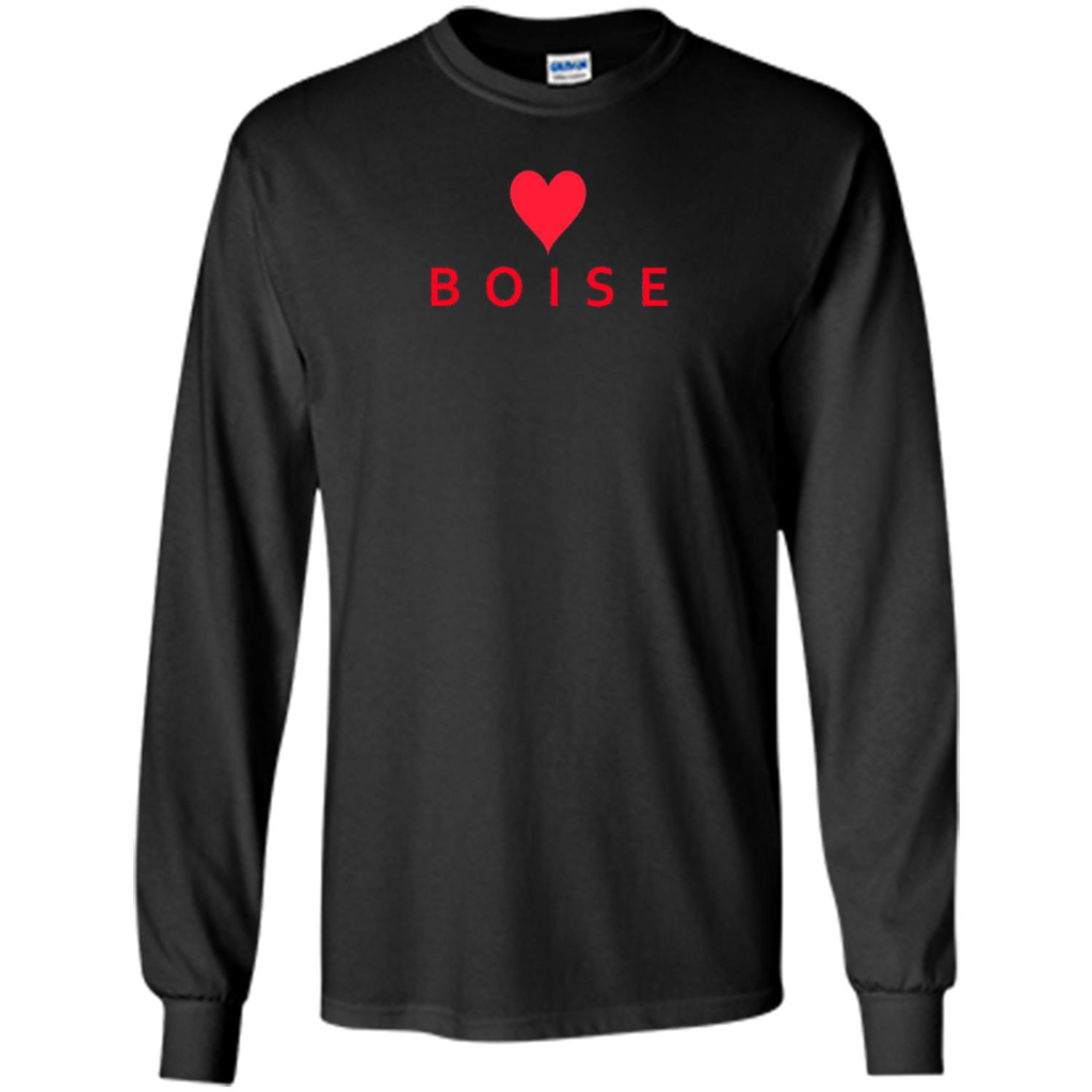 Boise Idaho With Heart Love T-shirt Orange