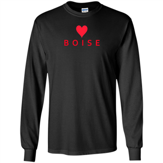 Boise Idaho With Heart Love T-shirt Orange