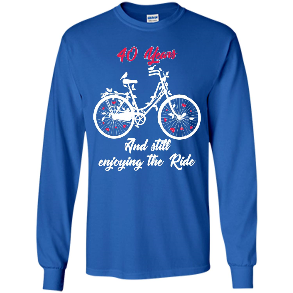 Anniversary T-shirt 40 Years And Still Enjoying The Ride Royal