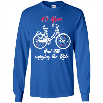 Anniversary T-shirt 40 Years And Still Enjoying The Ride Royal