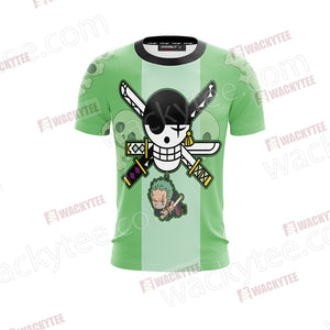 One Piece Pirate Hunter Zoro New Unisex 3D T-shirt