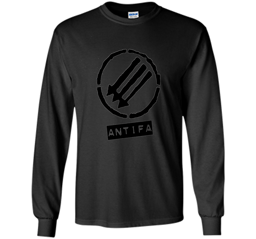 Anti Fascist Antifa Logo T-shirt Black