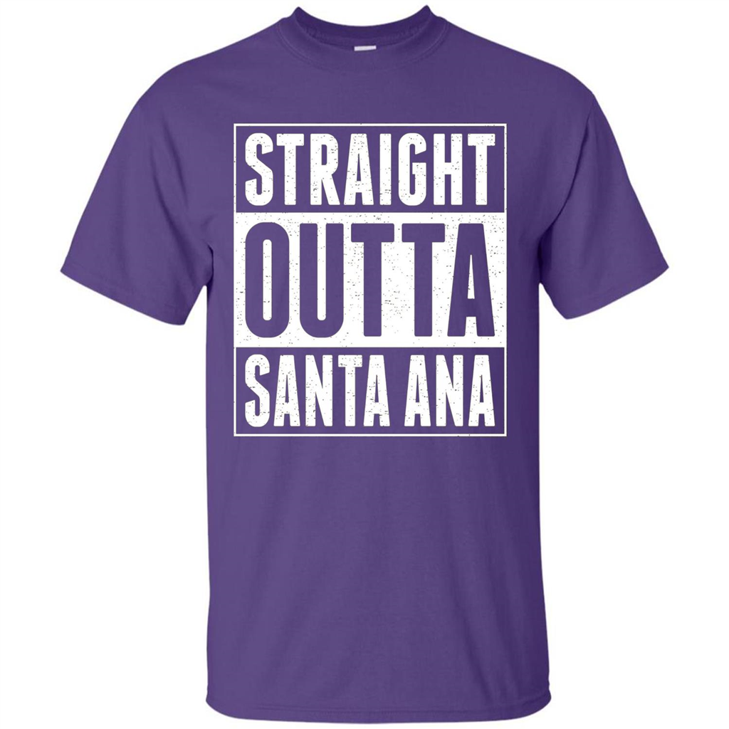 Straight Outta Santa Ana T-shirt Purple