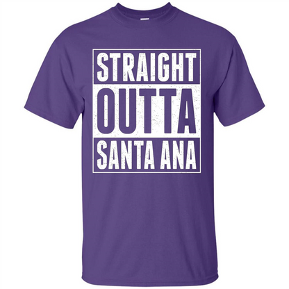 Straight Outta Santa Ana T-shirt Purple