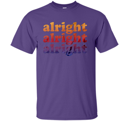 Alright Alright Alright T-shirt Purple