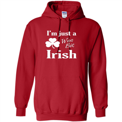I'm Just A Wee Bit Irish T-shirt Red