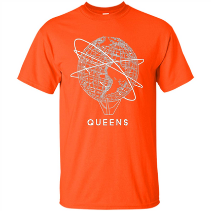 Queens New York Unisphere T-shirt Orange