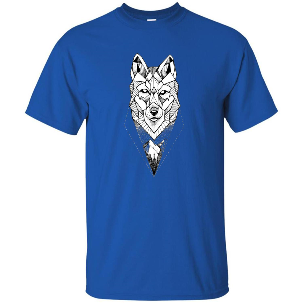 Wolf Moon Mountain Dreamcatcher Bohemian Spirit T-shirt Royal