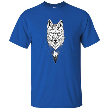 Wolf Moon Mountain Dreamcatcher Bohemian Spirit T-shirt Royal