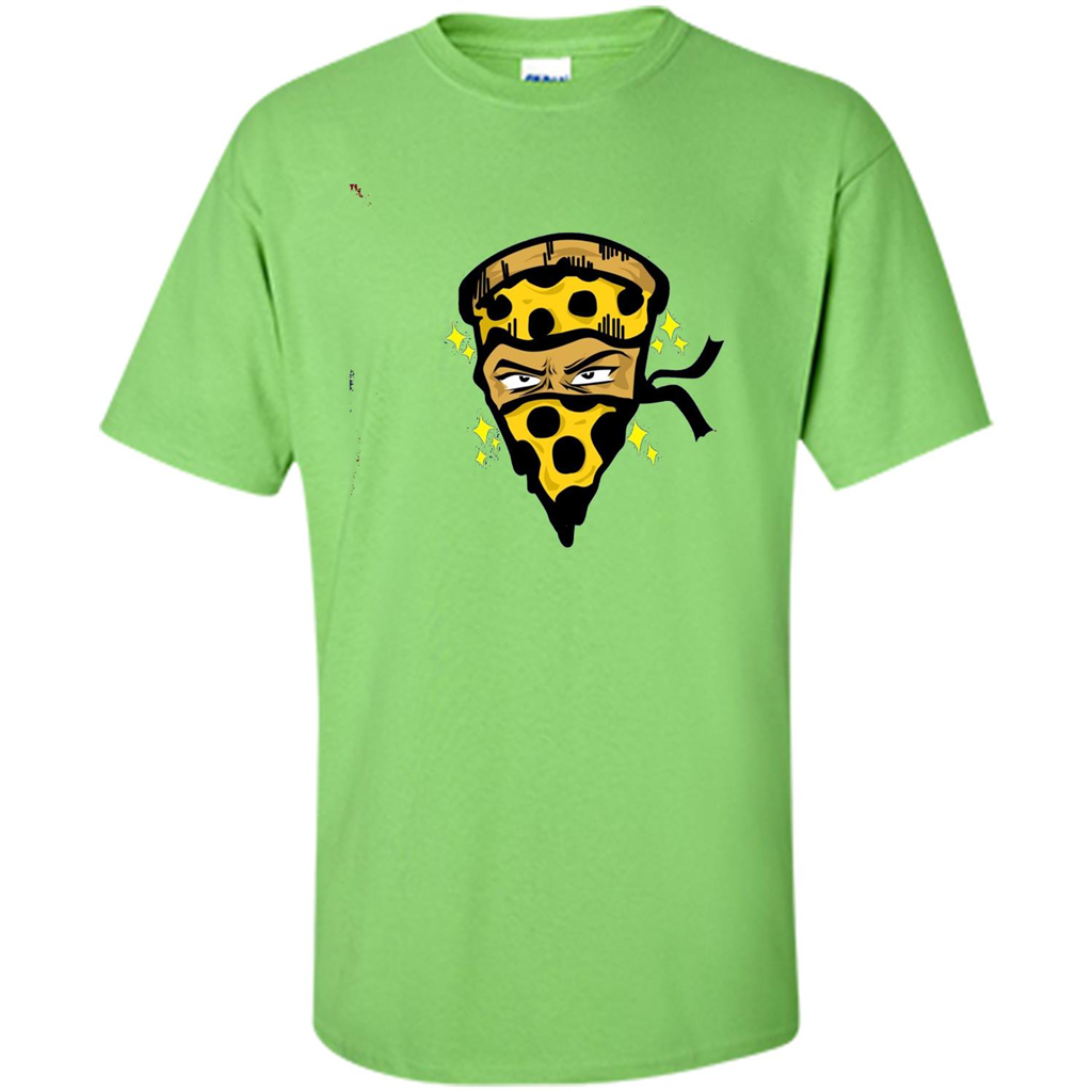 Pizza Warrior Funny Foodie Food Lover T-shirt Lime