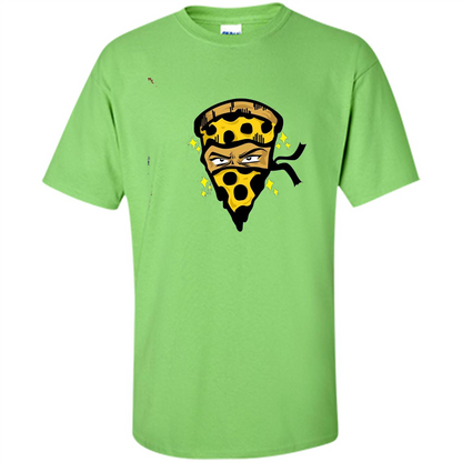 Pizza Warrior Funny Foodie Food Lover T-shirt Lime