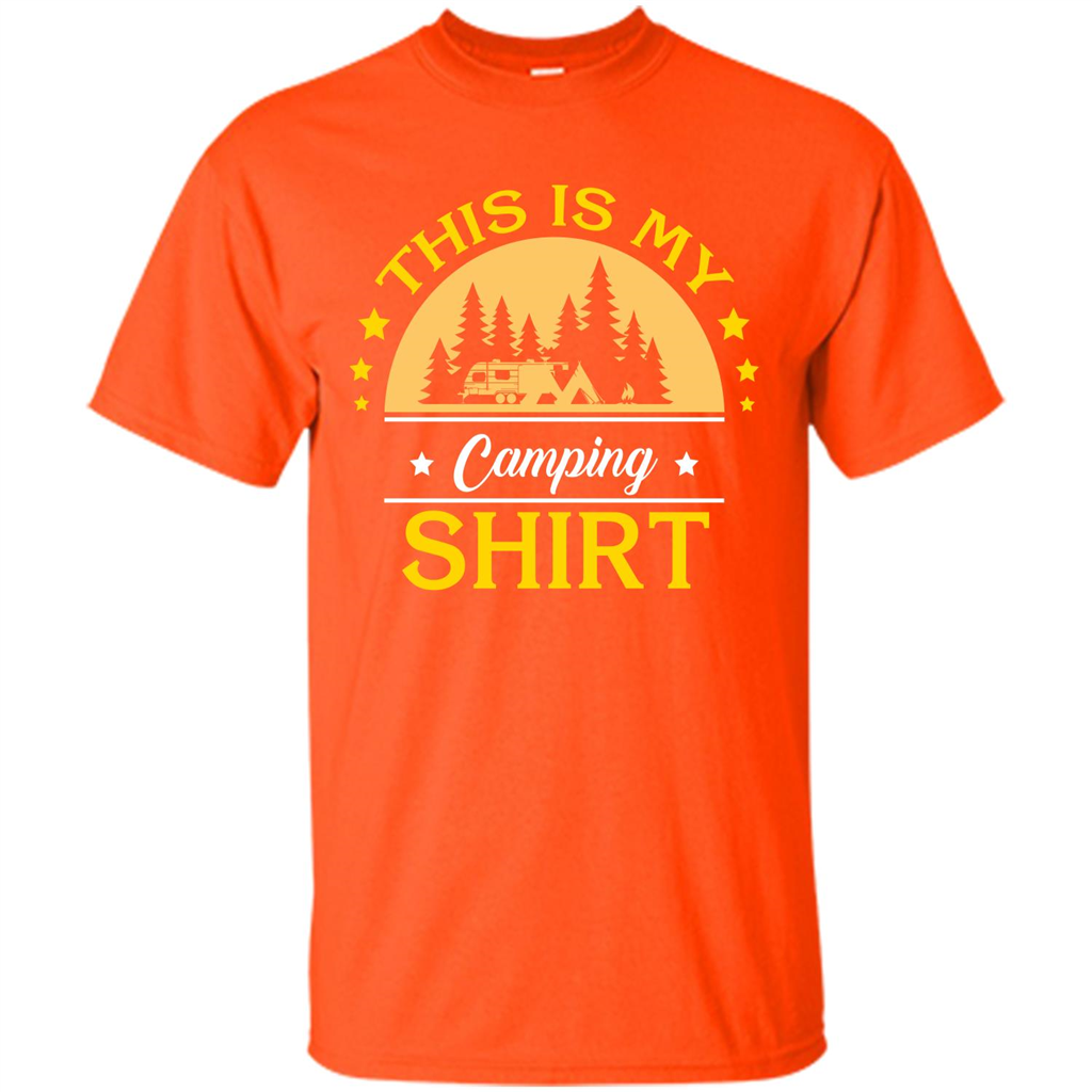 Camping T-shirt This Is My Camping Shirt T-shirt Orange