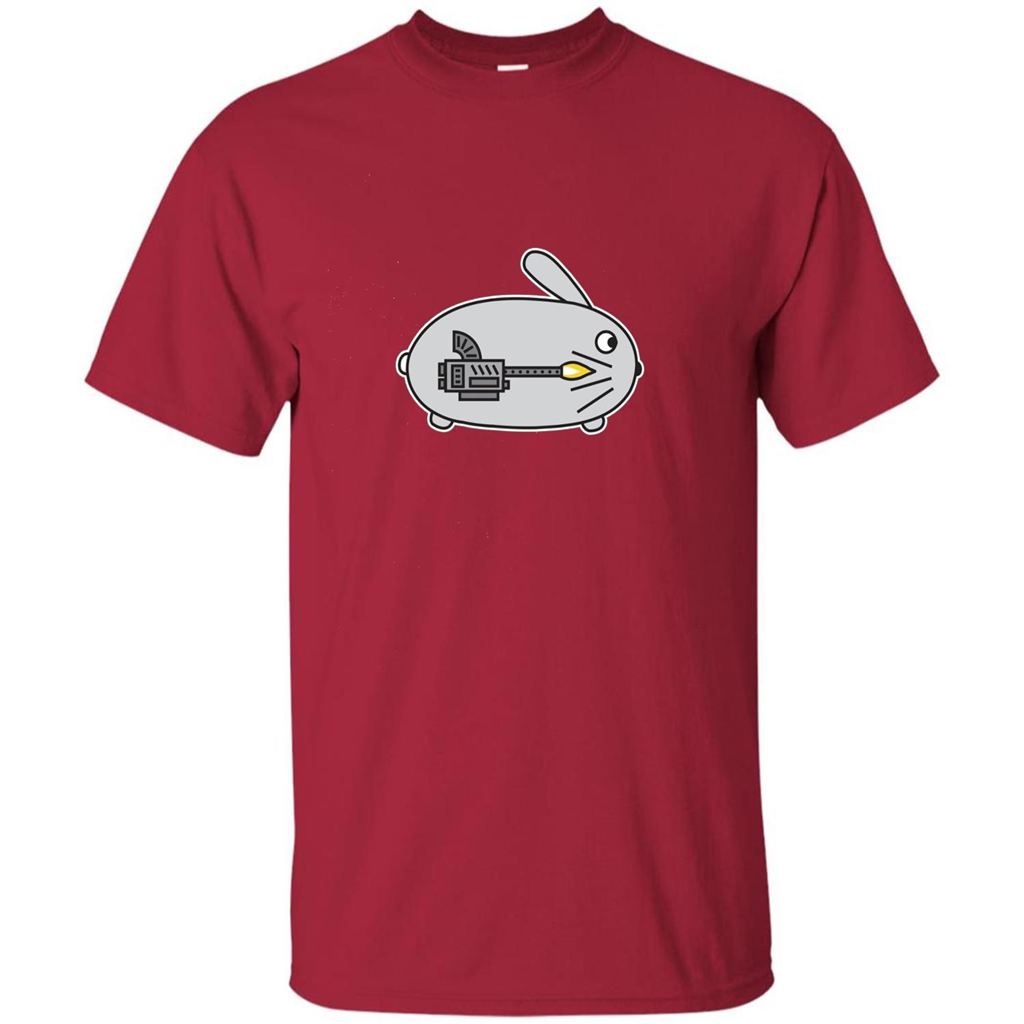 Bunny vs Dinosaur T-shirt Cardinal