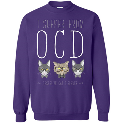 Cat Lover. I Suffer From OCD ( Obsessive Cat Disorder ) T-shirt Orange