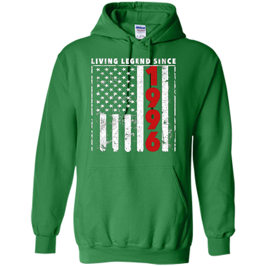 Happy Birthday Shirt Living Legend Since 1996 Irish Green