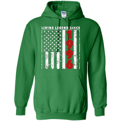 Happy Birthday Shirt Living Legend Since 1996 Irish Green