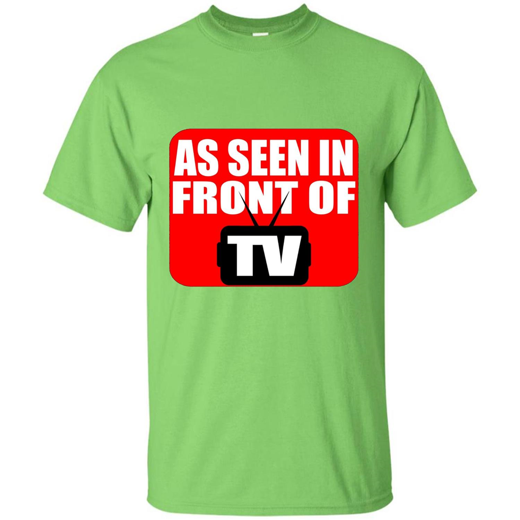 As Seen In Front Of TV T-shirt Lime