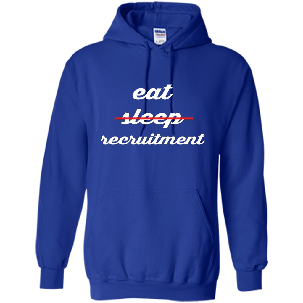 Eat Sleep Recruitment T-shirt Royal