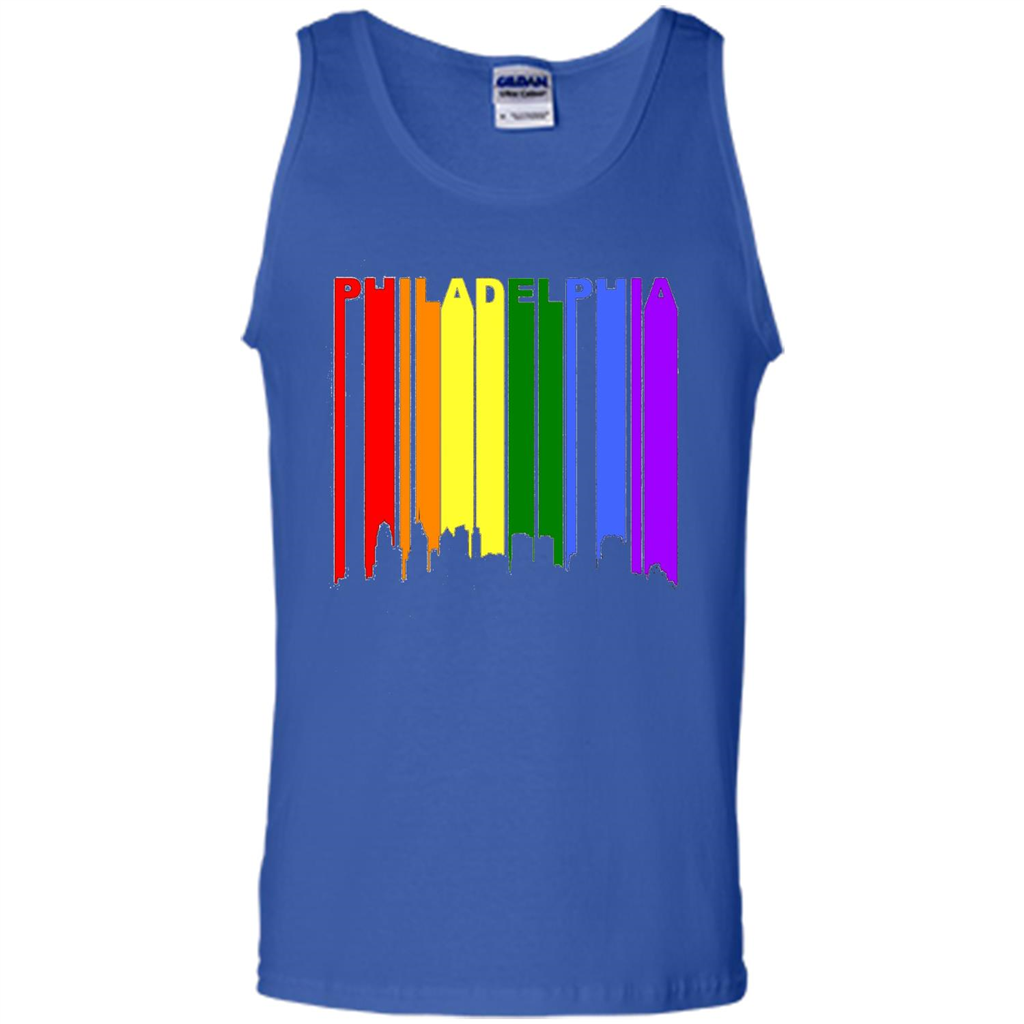Philadelphia PA Downtown Rainbow LGBT Gay Pride T-shirt Royal