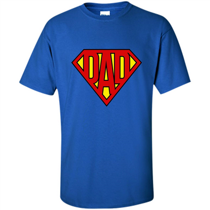Fathers Day T-shirt Super Dad Royal