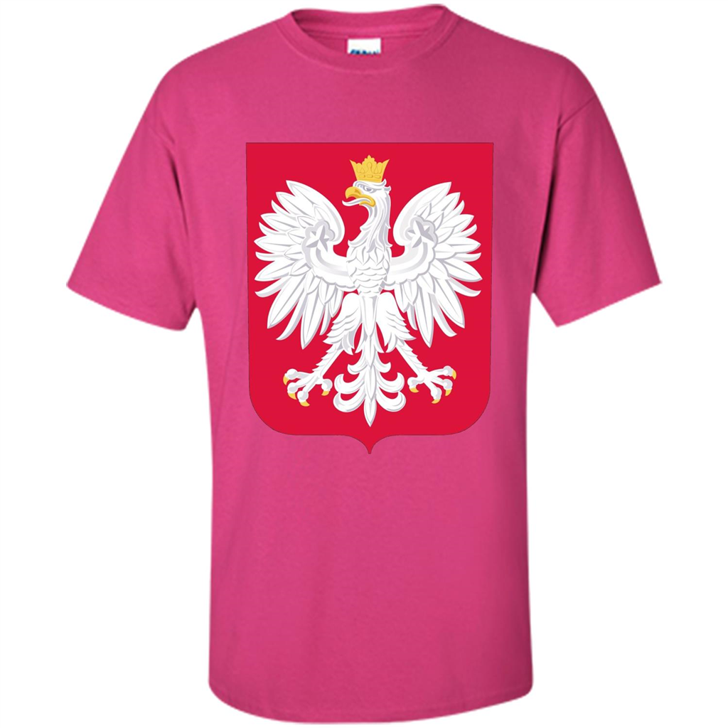 Polish Eagle T-shirt Polska Poland T-shirt Heliconia