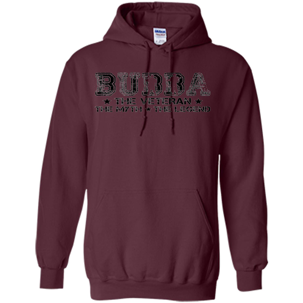 Fathers Day T-shirt Bubba The Veteran The Myth The Legend Maroon