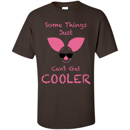 Piglet T-Shirt Some Things Just Cant Get Cooler Dark Chocolate