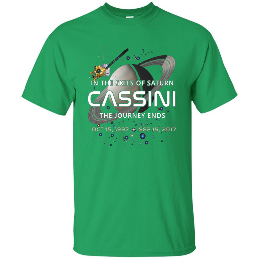 Cassini Spacecraft End Of Mission At Saturn T-Shirt Irish Green