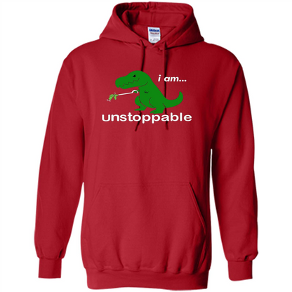 Rex Dinosaur T-shirt I Am Unstoppable Red