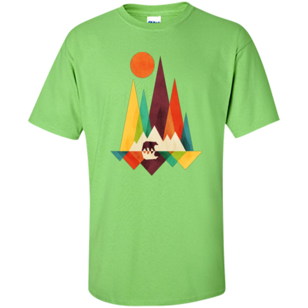 Mountain Bear T-shirt Lime