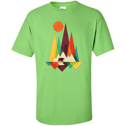 Mountain Bear T-shirt Lime