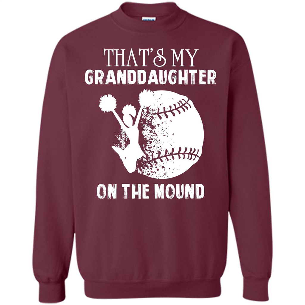 Baseball T-shirt That’s My Granddaughter On The Mound Maroon