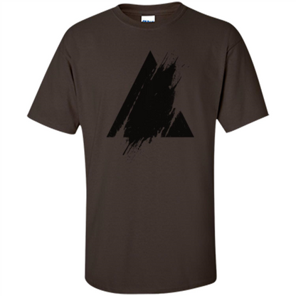 Place Splashed Triangle T-shirt Dark Chocolate