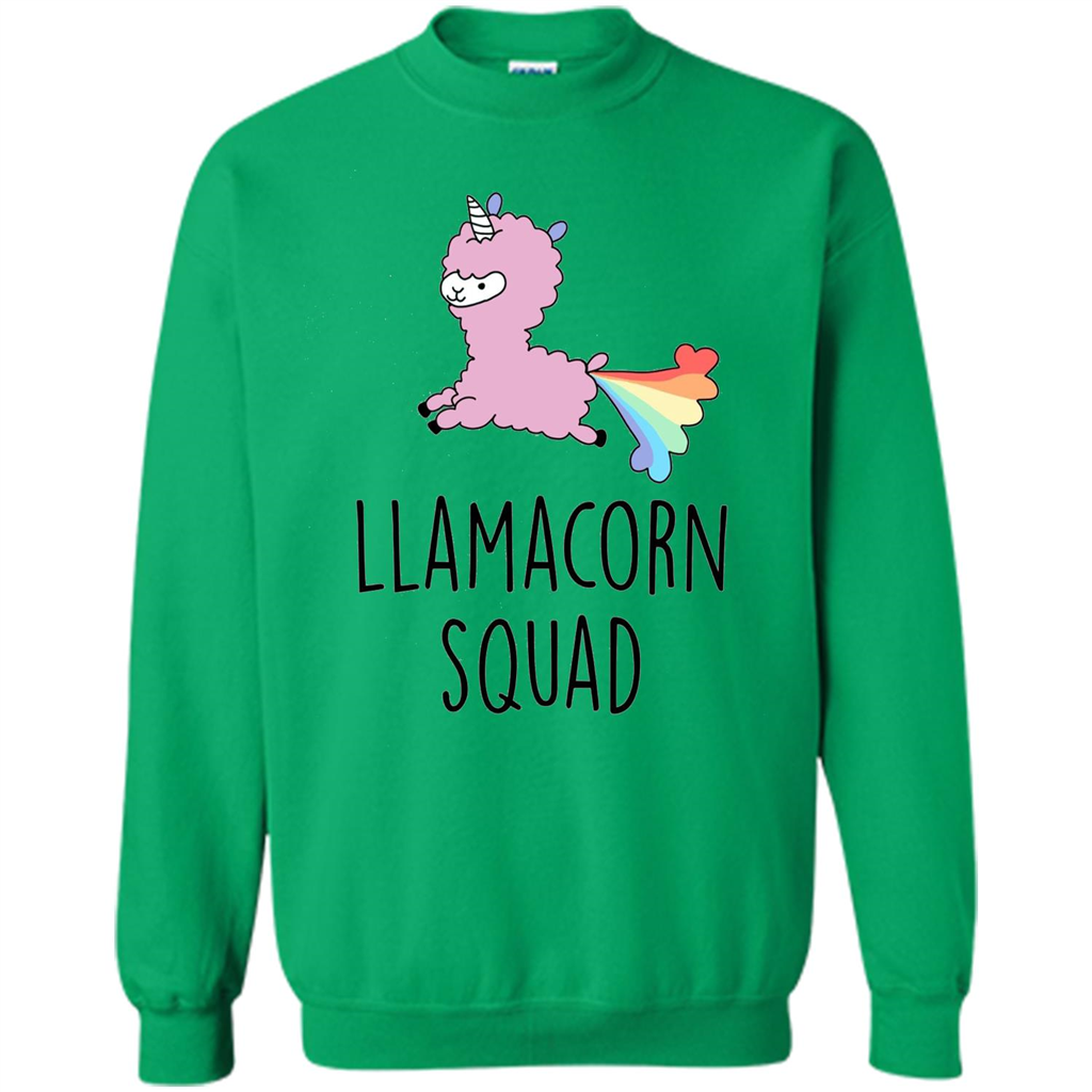 Llamacorn Squad Funny Llama Unicorn T-Shirt Irish Green