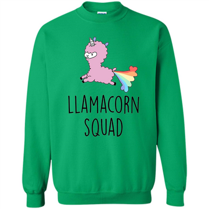 Llamacorn Squad Funny Llama Unicorn T-Shirt Irish Green