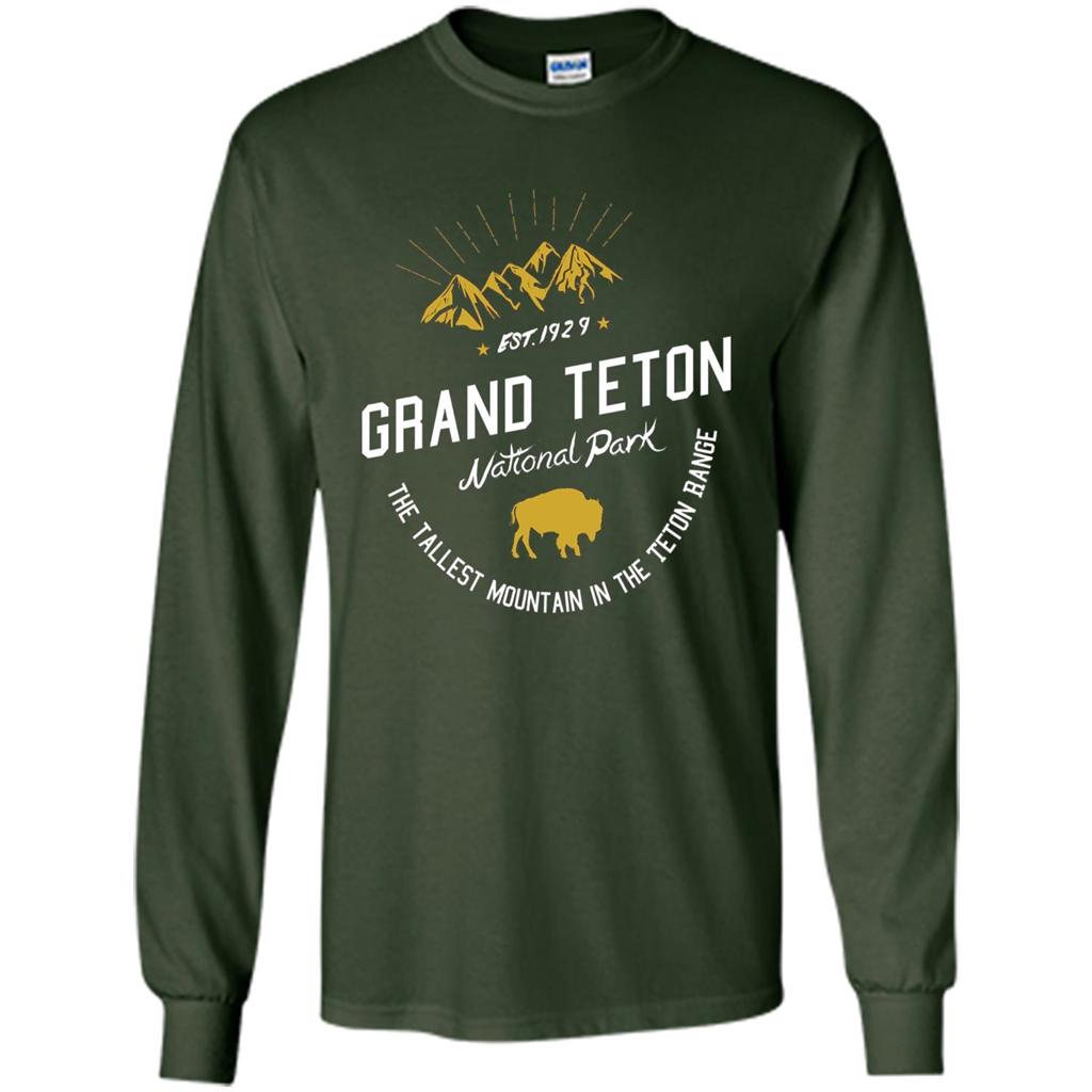 Grand Teton National Park T-shirt Forest Green