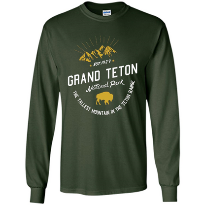 Grand Teton National Park T-shirt Forest Green