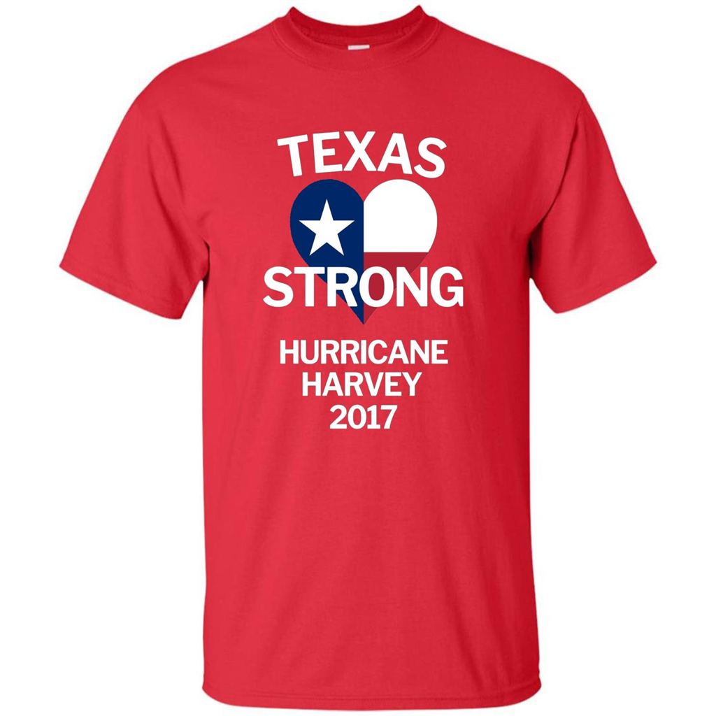 Texas Strong Hurricane Harvey 2017 T-shirt Red