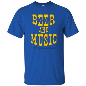 Beer And Music 10th Year Anniversary T-shirt