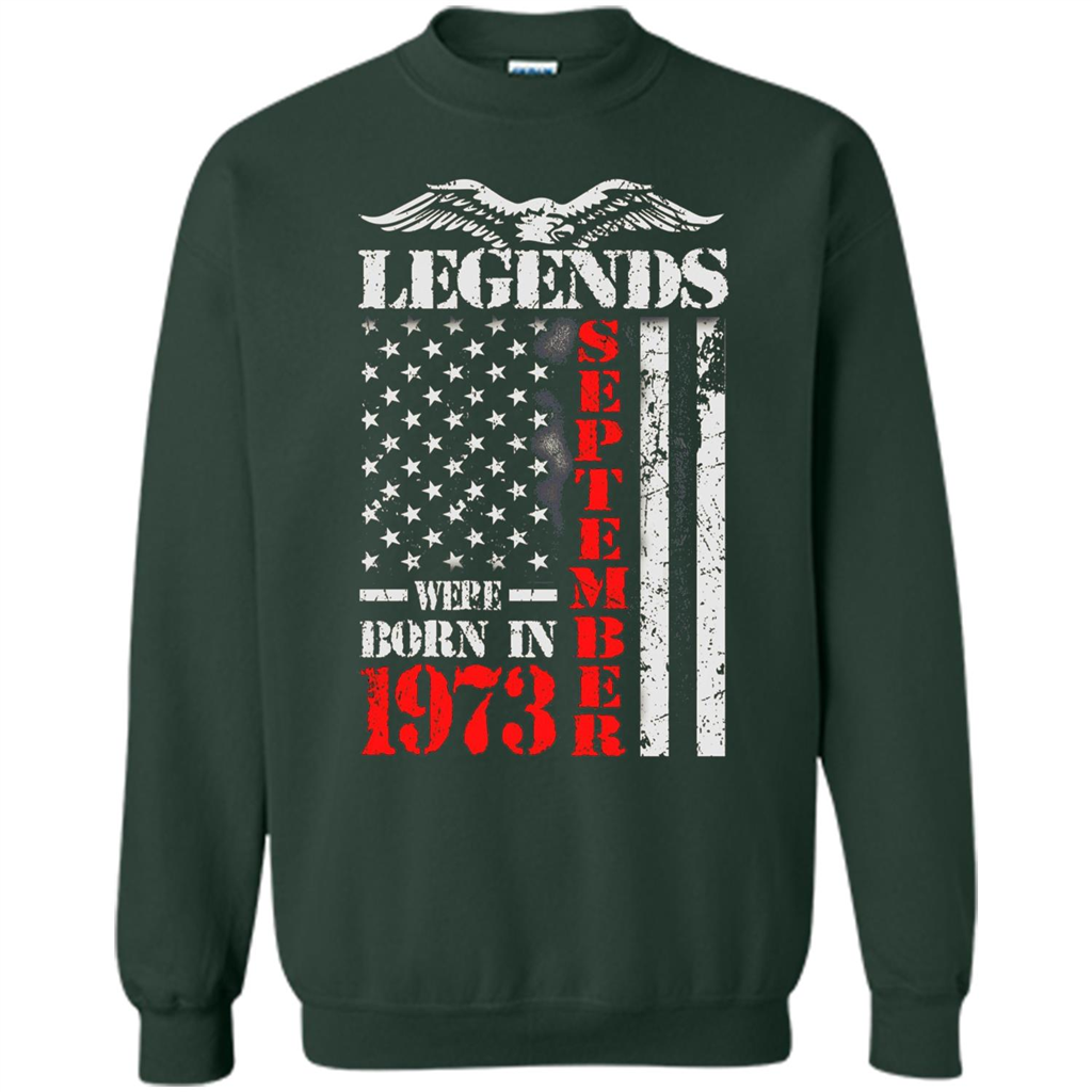 Legends Were Born In September 1973 T-shirt Forest Green