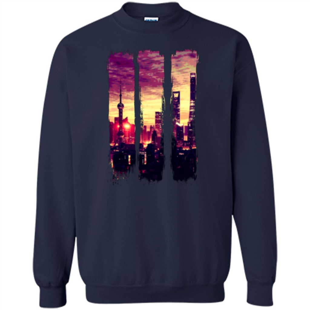 Sunset City T-shirt Navy