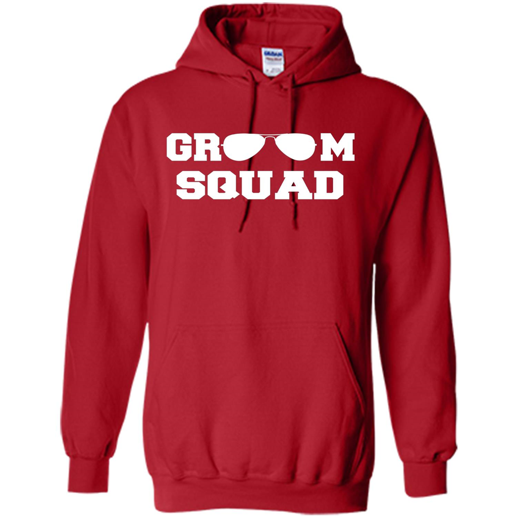 Cool Groom Squad T-Shirt Wedding Party Gift Shirt Red